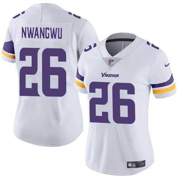 Women%27s Minnesota Vikings #26 Kene Nwangwu White Vapor Untouchable Limited Jersey Dzhi